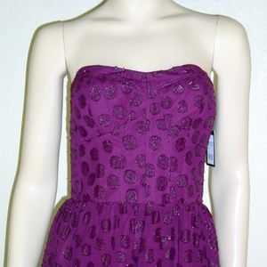 Guess NWT Metallic Strapless Dress #5087